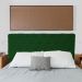 Cabeceira Casal Juliana 140cm Para Cama Box Suede Verde - DS Estofados