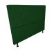 Cabeceira Casal Juliana 140cm Para Cama Box Suede Verde - DS Estofados