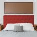 Cabeceira Casal Juliana 140cm Para Cama Box Suede Vermelho - DS Estofados