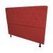Cabeceira Casal Juliana 140cm Para Cama Box Suede Vermelho - DS Estofados