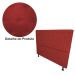 Cabeceira Casal Juliana 140cm Para Cama Box Suede Vermelho - DS Estofados