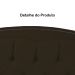Cabeceira Casal King 195cm Para Cama Box Diana Suede Marrom - Dellas Store