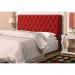 Cabeceira Casal King 195cm Para Cama Box Lady Suede Vermelho - DS Estofados