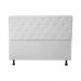 Cabeceira Casal Queen  Juliana 160cm Para Cama Box Suede Branco - DS Estofados