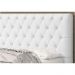Cabeceira Casal Queen 160 Cm Para Cama Box Lady Napa Branco - DS Estofados