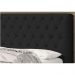 Cabeceira Casal Queen 160 Cm Para Cama Box Lady Suede Preto - DS Estofados
