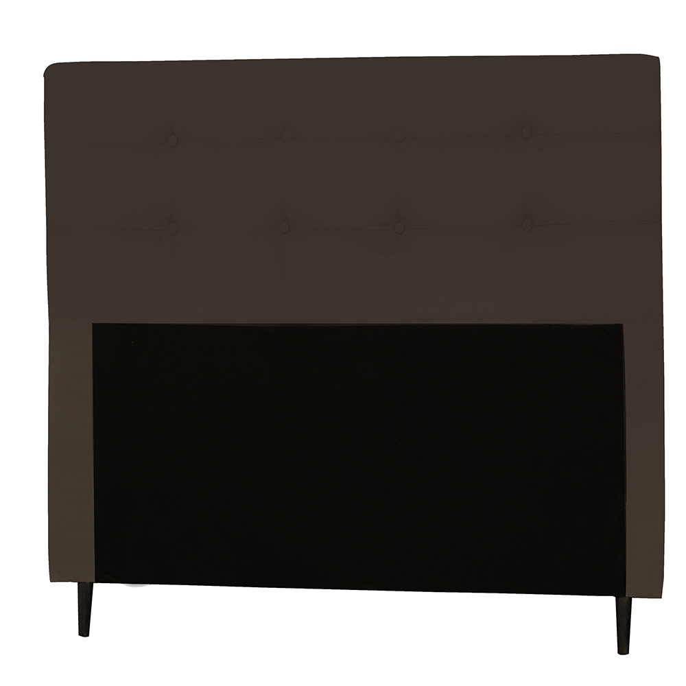 Cabeceira Casal Queen 160cm Para Cama Box Luna Napa Marrom - DS Estofados