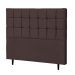 Cabeceira Casal Queen Parma 160cm Para Cama Box Suede Marrom - DS Estofados