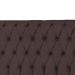 Cabeceira Casal Queen Veneza 160cm Para Cama Box Suede Marrom - DS Estofados