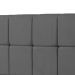 Cabeceira Casal Roma 140cm Para Cama Box Suede Cinza - DS Estofados