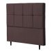 Cabeceira Casal Roma 140cm Para Cama Box Suede Marrom - DS Estofados
