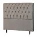 Cabeceira Casal Veneza 140cm Para Cama Box Suede Bege - DS Estofados