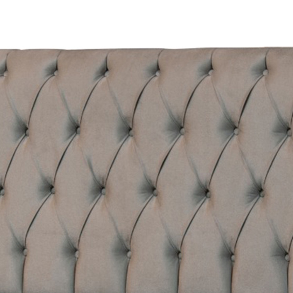 Cabeceira Casal Veneza 140cm Para Cama Box Suede Bege - DS Estofados