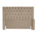 Cabeceira Estofada Para Cama Box Casal Emma Suede Cappuccino - DS Estofados