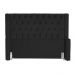 Cabeceira Estofada Para Cama Box Casal Queen Emma Suede Preto - DS Estofados