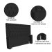 Cabeceira Estofada Para Cama Box Casal Queen Emma Suede Preto - DS Estofados