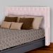 Cabeceira Estofada Para Cama Box Casal Super King Emma Suede Rosa Bebê - DS Estofados