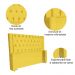 Cabeceira Estofada Para Cama Box Solteiro Emma Suede Amarelo - DS Estofados