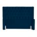 Cabeceira Estofada Para Cama Box Solteiro Emma Suede Azul Marinho - DS Estofados