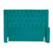 Cabeceira Estofada Para Cama Box Solteiro Emma Suede Azul Turquesa - DS Estofados