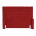 Cabeceira Estofada Para Cama Box Solteiro Emma Suede Vermelho - DS Estofados