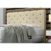 Cabeceira Giovana Cama Box Solteiro 90cm Botões Corino Bege - DS Estofados