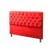 Cabeceira Mais Calçadeira Baú King 195cm Para Cama Box Sofia Suede Vermelho - DS Estofados