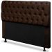 Cabeceira Mais Calçadeira Baú Solteiro 90cm Para Cama Box Paris Suede Marrom - DS Estofados