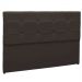 Cabeceira Painel De Casal 140cm Para Cama Box Clean Napa Marrom - DS Móveis