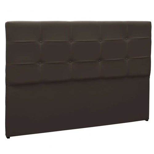Cabeceira Painel De Casal 140cm Para Cama Box Clean Napa Marrom - DS Móveis