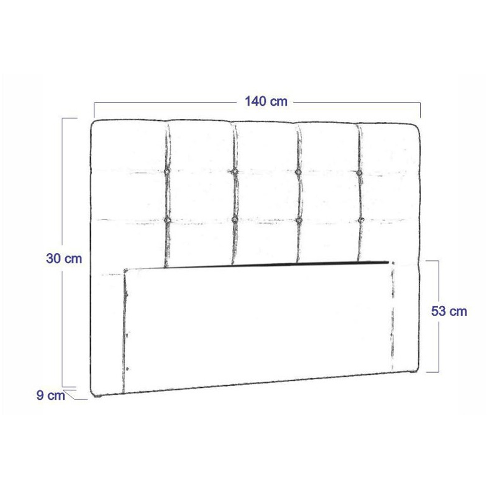 Cabeceira Painel De Casal 140cm Para Cama Box Clean Napa Marrom - DS Móveis