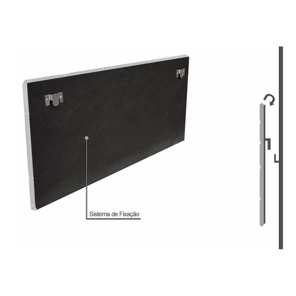 Cabeceira Painel De Casal 140cm Para Cama Box Clean Napa Marrom - DS Móveis