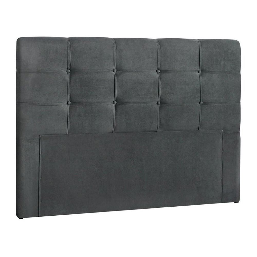 Cabeceira Painel De Casal 140cm Para Cama Box Clean Suede Cinza - DS Móveis