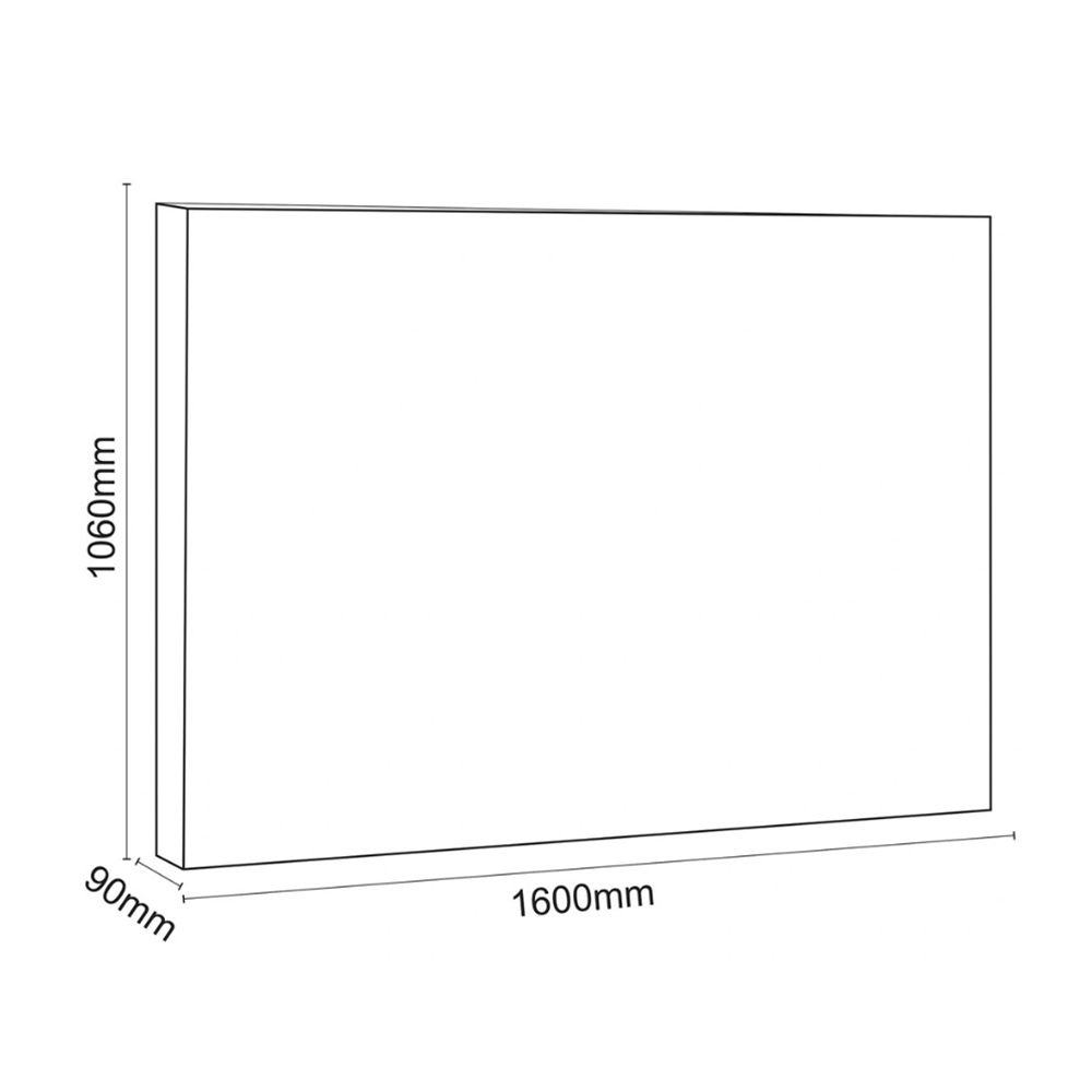 Cabeceira Painel De Casal 160cm Para Cama Box Clean Napa Marrom - DS Estofados