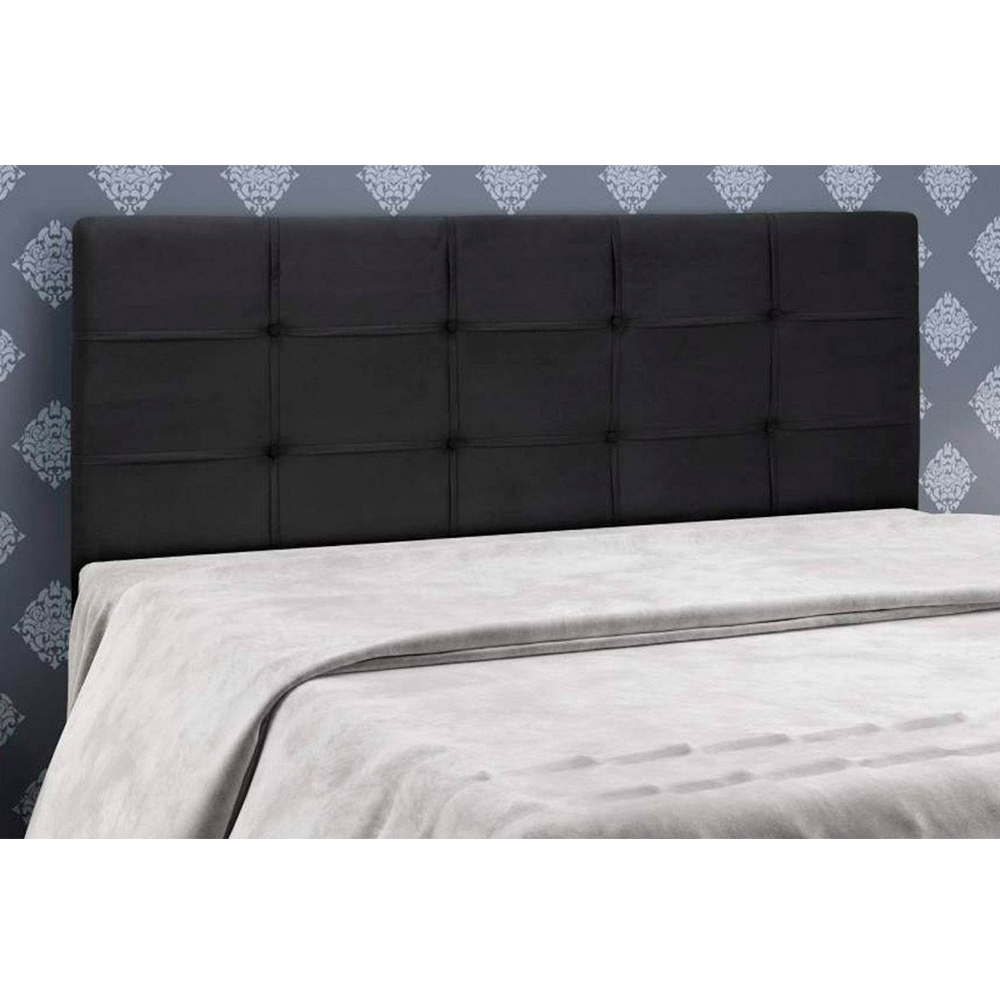 Cabeceira Painel De Casal 160cm Para Cama Box Clean Napa Preto - DS Estofados