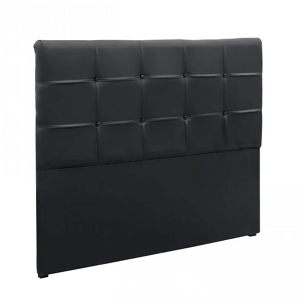 Cabeceira Painel De Casal 190cm Para Cama Box Clean Napa Preto - DS Estofados