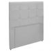 Cabeceira Painel De Solteiro 90cm Para Cama Box Clean Napa Branco - DS Móveis