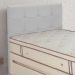 Cabeceira Painel De Solteiro 90cm Para Cama Box Clean Napa Branco - DS Móveis