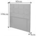 Cabeceira Painel De Solteiro 90cm Para Cama Box Clean Napa Branco - DS Móveis