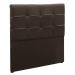 Cabeceira Painel De Solteiro 90cm Para Cama Box Clean Napa Marrom - DS Móveis