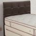 Cabeceira Painel De Solteiro 90cm Para Cama Box Clean Napa Marrom - DS Móveis
