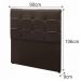 Cabeceira Painel De Solteiro 90cm Para Cama Box Clean Napa Marrom - DS Móveis