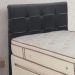 Cabeceira Painel De Solteiro 90cm Para Cama Box Clean Napa Preto - DS Móveis