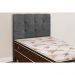 Cabeceira Painel De Solteiro 90cm Para Cama Box Clean Suede Cinza - DS Móveis