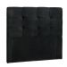Cabeceira Painel De Solteiro 90cm Para Cama Box Clean Suede Preto - DS Móveis