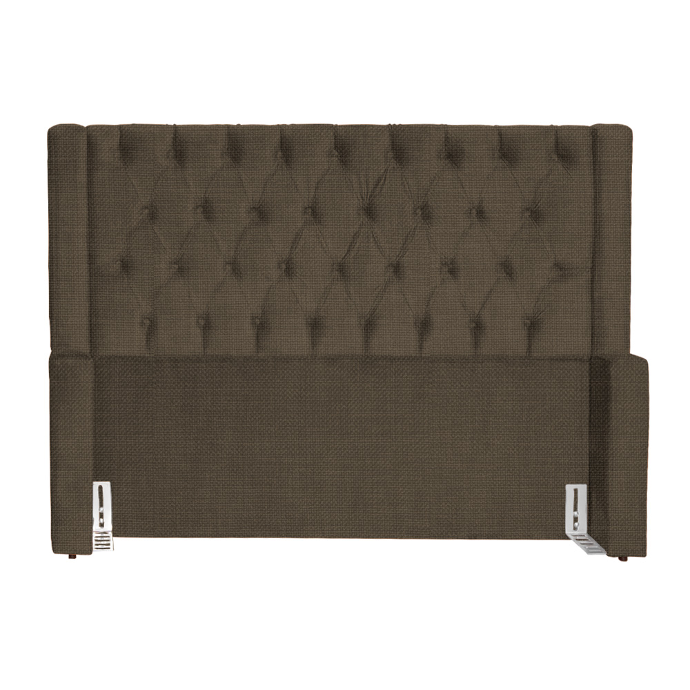 Cabeceira Para Cama Box Casal Emma Linho Cacau - DS Estofados