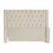 Cabeceira Para Cama Box Casal Emma Luxo Veludo Bege - DS Estofados