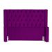 Cabeceira Para Cama Box Casal Emma Luxo Veludo Roxo - DS Estofados
