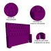 Cabeceira Para Cama Box Casal Emma Luxo Veludo Roxo - DS Estofados