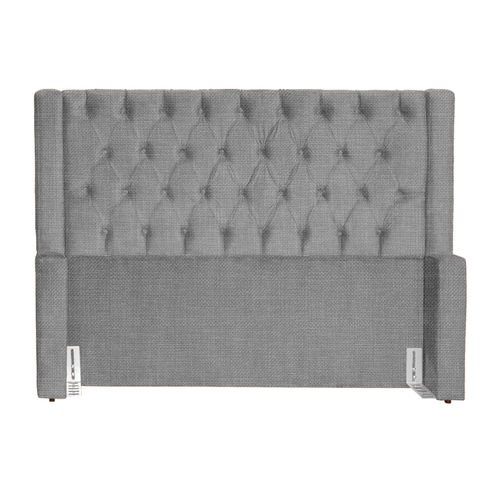 Cabeceira Para Cama Box Casal Queen  Emma Linho Cinza - DS Estofados